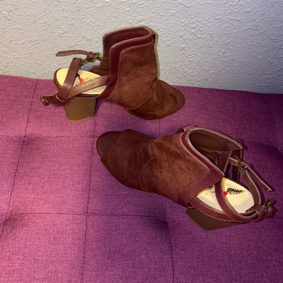 Burgundy Booties - Picture 2 of 2